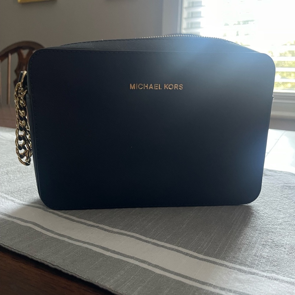 Navy blue Michael Kors purse